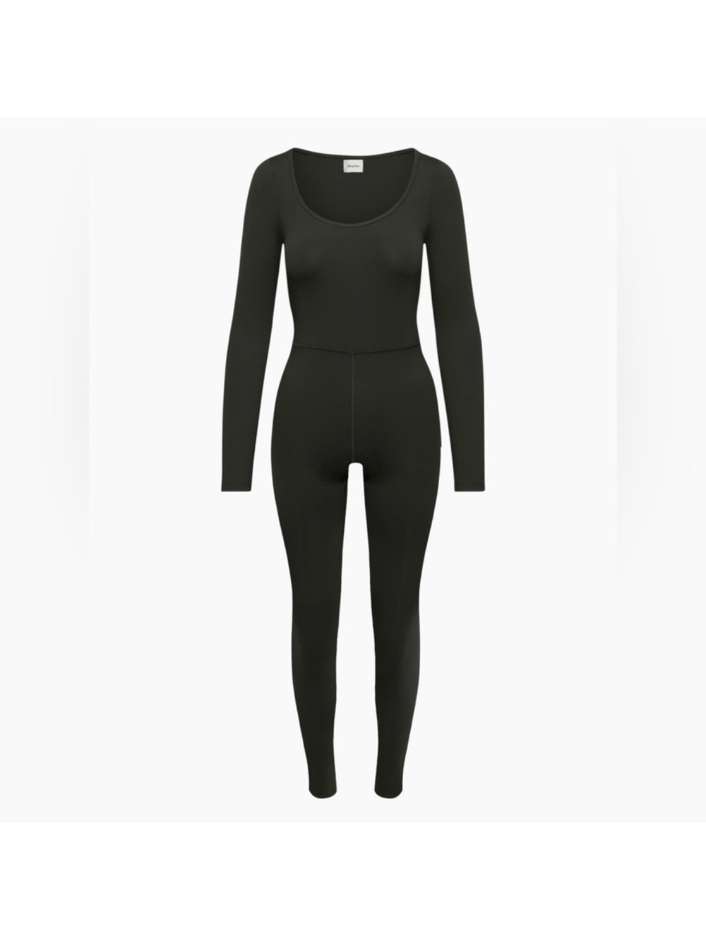 Aritzia divinity Black Long Sleeve Scoop Neck Jumpsuit medium